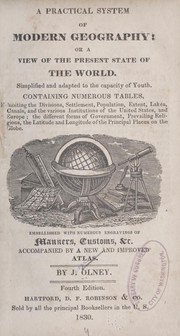 Front cover of A practical system of modern geography by Jesse Olney