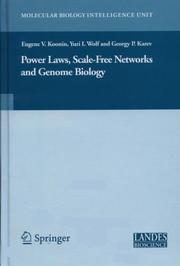 Front cover of Power Laws, Scale-Free Networks and Genome Biology by Eugene V. Koonin