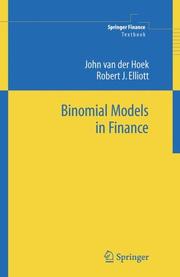 Cover of Binomial models in finance by John van der Hoek