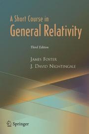 Cover of A short course in general relativity by J. Foster