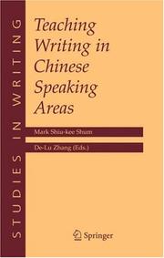 Front cover of Teaching writing in Chinese speaking areas by Delu Zhang