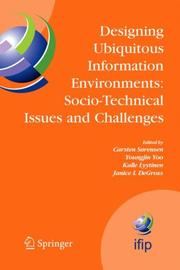 Cover of Designing ubiquitous information environments by Carsten Sørensen