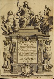 Front cover of Quaestiones definitae ex triplici philosophia by Ottavio Farnese