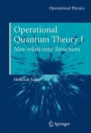 Cover of Operational Quantum Theory I by Heinrich Saller
