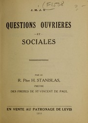 Front cover of Questions ouvriers et sociales by H. Stanislas