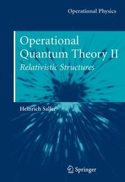 Cover of Operational Quantum Theory II by Heinrich Saller