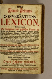 Front cover of Reales Staats- Zeitungs- und Conversations- Lexicon by Philipp Balthasar Sinold von Schütz
