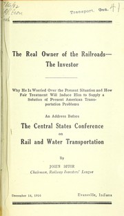 Front cover of The real owner of the railroads - The investor by Muir, John