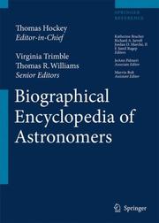 Cover of The biographical encyclopedia of astronomers by Thomas A. Hockey