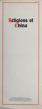 Front cover of Religions of China by Student Volunteer Movement for Foreign Missions