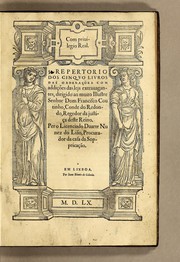 Front cover of Repertorio dos cinquo livros das ordenações com addições das lejs extrauagantes by Duarte Nunez do Lião