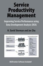 Cover of Service productivity management by H. David Sherman