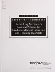 Cover of Report to the Congress by Medicare Payment Advisory Commission (U.S.)