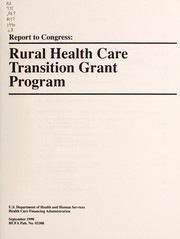 Cover of Report to Congress by United States. Health Care Financing Administration