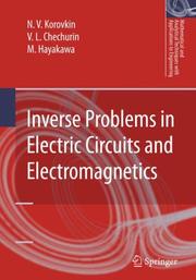 Front cover of Inverse problems in electric circuits and electromagnetics by M. Hayakawa