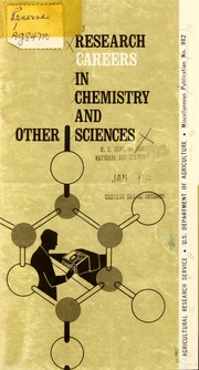 Cover of Research careers in chemistry and other sciences by United States. Department of Agriculture. National Agricultural Library.