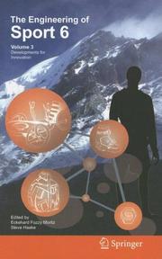 Front cover of The engineering of sport 6 by Eckehard Fozzy Moritz