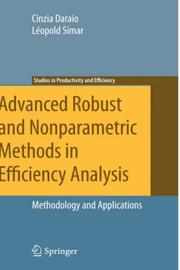 Cover of Advanced robust and nonparametric methods in efficiency analysis by Cinzia Daraio