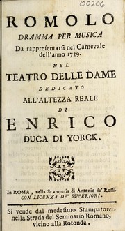 Cover of Romolo by Gaetano Latilla
