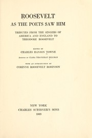 Cover of Roosevelt as the poets saw him by Towne, Charles Hanson