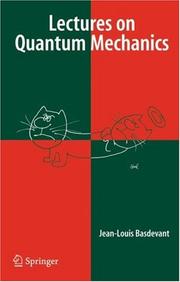 Cover of Lectures on Quantum Mechanics by Jean-Louis Basdevant