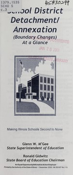 Cover of School district detachment/annexation (boundary changes) at a glance by Illinois State Board of Education (1973- ).