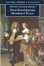 Front cover of Four Restoration Marriage Plays by John Dryden