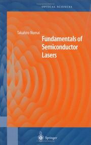 Front cover of Fundamentals of Semiconductor Lasers by Takahiro Numai
