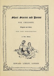 Front cover of Short stories and poems for children by Unknown