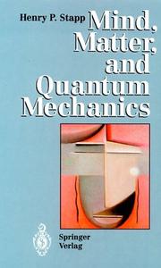 Front cover of Mind, matter, and quantum mechanics by Henry P. Stapp