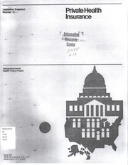 Front cover of A "snapshot" of 1979 state health insurance legislation by Peter E. Carlin