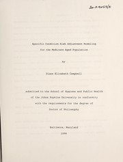 Front cover of Specific condition risk adjustment modeling for the Medicare aged population by Diane Elizabeth Campbell