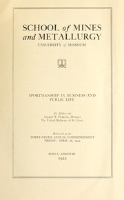 Front cover of Sportsmanship in business and public life by Albert Thompson Perkins