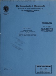 Front cover of State Auditor's report on the activities of the Northampton Housing Authority by Unknown