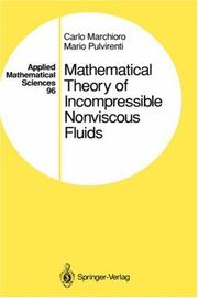 Front cover of Mathematical theory of incompressible non-viscous fluids by Carlo Marchioro