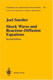 Cover of Shock waves and reaction-diffusion equations by Joel Smoller