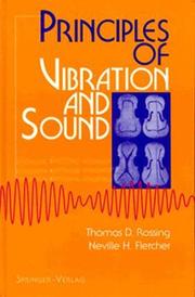Cover of Principles of vibration and sound by Thomas D. Rossing