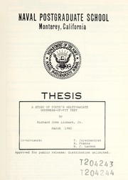 Front cover of A study of Foutz's multivariate goodness-of-fit test by Richard John Linhart