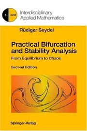 Cover of Practical bifurcation and stability analysis by Rüdiger Seydel