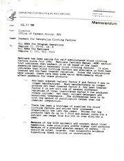 Cover of A study of reimbursement for blood clotting factors for hemophilia patients by Donna E. Shalala