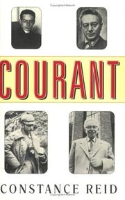 Front cover of Courant in Göttingen and New York by Constance Reid
