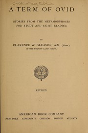 Front cover of A term of Ovid, stories from Metamorphoses for study and sight reading by Ovid