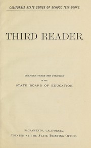 Front cover of Third reader by California. State Board of Education