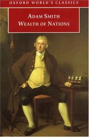 Front cover of An inquiry into the nature and causes of the wealth of nations : a selected edition by Adam Smith