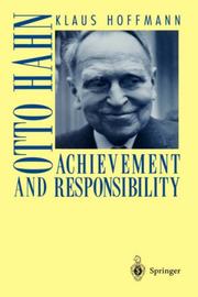 Cover of Otto Hahn by Hoffmann, Klaus Dr. rer. nat.