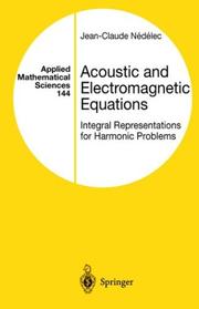 Front cover of Acoustic and Electromagnetic Equations by Jean-Claude Nedelec