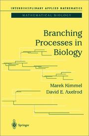 Front cover of Branching processes in biology by Marek Kimmel
