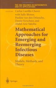 Front cover of Mathematical approaches for emerging and reemerging infectious diseases by Carlos Castillo-Chavez