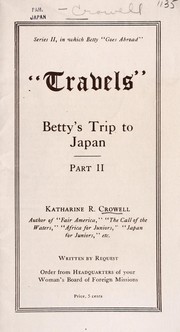 Front cover of Travels by Katharine R. Crowell