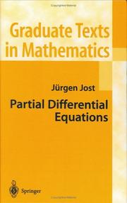 Cover of Partial differential equations by Jürgen Jost